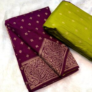 Coco zari KHADDI silk